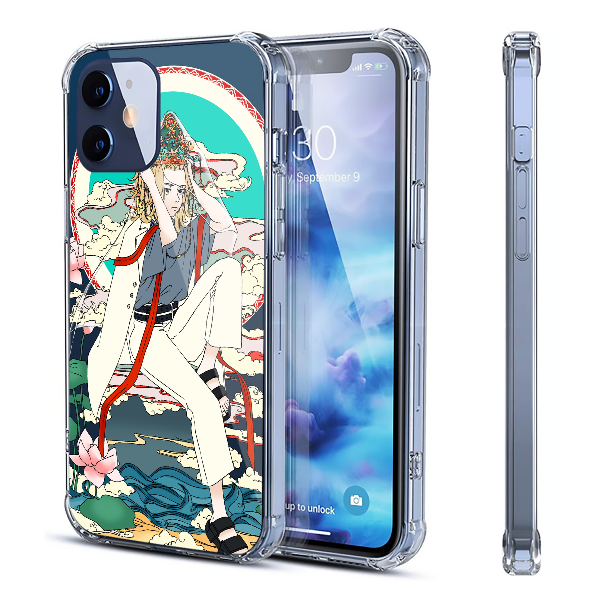 （画像用） 東京リベンジャーズ Tokyo Revengers 【iPhone 12シリーズ対応】透明スマホケース（クリアソフトケース）